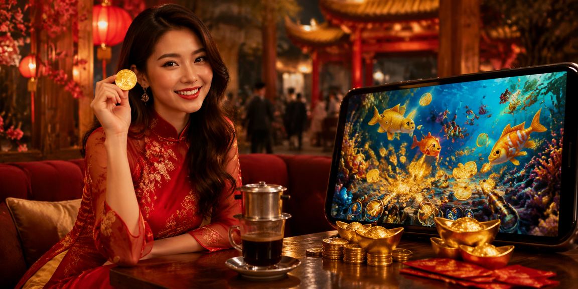 Người dùng tại Hà Nội thanh toán cá cược qua điện thoại cùng ly cà phê